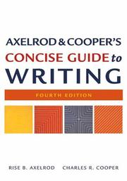 Cover of: Axelrod & Cooper's Concise Guide to Writing
