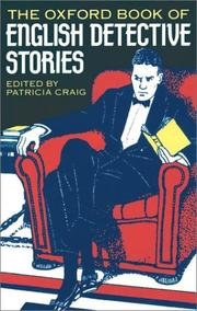 Cover of: The Oxford Book of English Detective Stories
