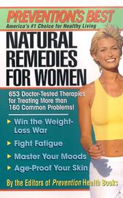 Cover of: Prevention's Best Natural Remedies for Women (Prevention's Best)