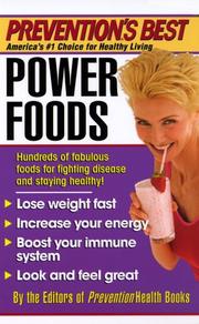 Cover of: Prevention's Best Power Foods (Prevention's Best)