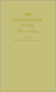 Cover of: The International System: Theoretical Essays