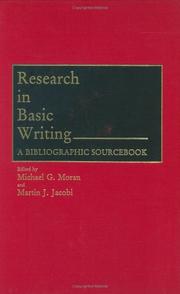 Cover of: Research in basic writing: a bibliographic sourcebook