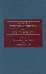 Cover of: Handbook of political theory and policy science