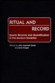 Ritual and record : sports records and quantification in pre-modern societies