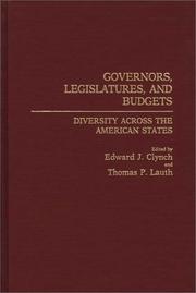 Governors, legislatures, and budgets : diversity across the American states