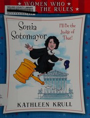 Cover of: Sonia Sotomayor