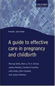 A guide to effective care in pregnancy and childbirth