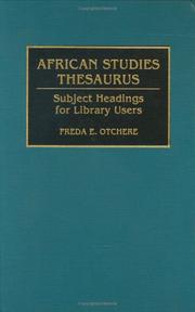 African studies thesaurus by Freda E. Otchere