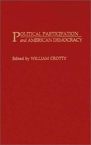 Cover of: Political participation and American democracy