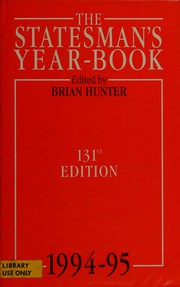 Cover of: The Statesman's year-book: statistical and historical annual of the states of the world for the year.