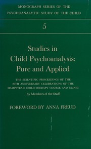 Cover of: Studies in Child Psychoanalysis (Monograph Series of the Psychoanalytic Study of the Child) by Anna Freud
