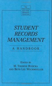 Student records management by M. Therese Ruzicka