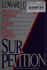 Cover of: Sur/petition: creating value monopolies when everyone else is merely competing