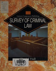 Cover of: Survey of criminal law
