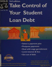 Cover of: Take control of your student loan debt