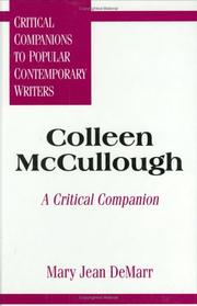 Cover of: Colleen McCullough: a critical companion
