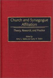 Cover of: Church and synagogue affiliation: theory, research, and practice