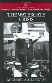 Cover of: The Watergate crisis