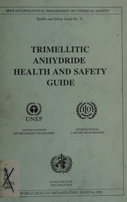Trimellitic anhydride health and safety guide by World Health Organization (WHO)