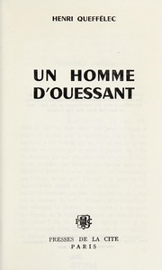 Cover of: Un homme d'ouessant