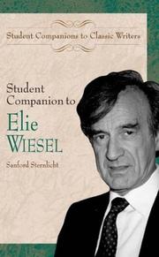 Cover of: Student companion to Elie Wiesel