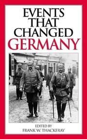 Cover of: Events That Changed Germany