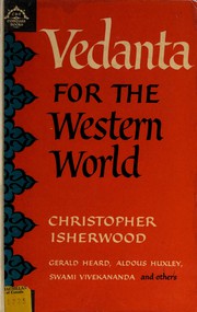 Cover of: Vedanta for the western world