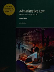 Administrative law by John Swaigen