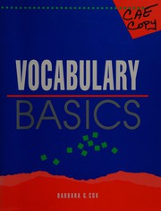 Cover of: Vocabulary basics