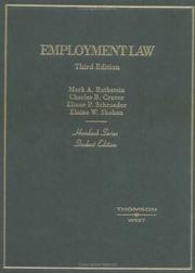 Cover of: Hornbook on Employment Law (Hornbook Series Student Edition)