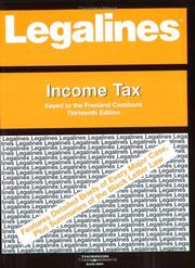Cover of: Legalines: Income Tax | Scott M. Burbank