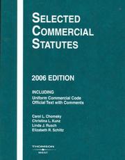 Cover of: Selected Commercial Statues 2006