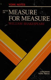 Cover of: William Shakespeare, 'Measure for measure': notes