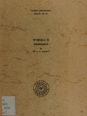 Cover of: Woisika I: an ethnographic introduction