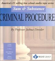 Cover of: Sum & Substance: Criminal Procedure