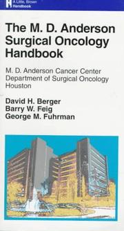 The M. D. Anderson surgical oncology handbook