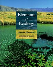 Cover of: Elements of ecology