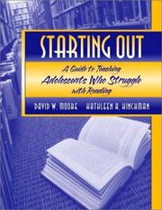 Cover of: Starting out: a guide to teaching adolescents who struggle with reading