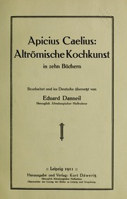 Cover of: Altrömische Kochkunst in zehn Büchern