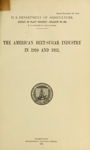 Cover of: American beet-sugar industry in 1910 and 1911