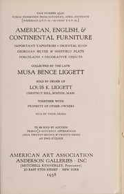 Cover of: American, English, & continental furniture