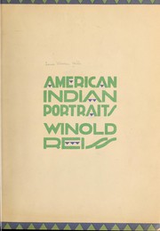 American Indian portraits by Louis Warren] Hill