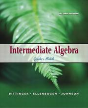 Cover of: Intermediate algebra by Judith A. Beecher