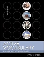 Active vocabulary by Amy E. Olsen