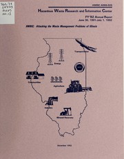 Cover of: Annual report: FY 1992 : July 1, 1991 - June 30, 1992