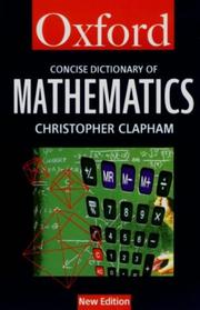 The concise Oxford dictionary of mathematics