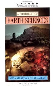 Cover of: A dictionary of earth sciences