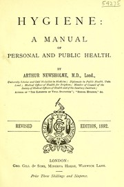 Cover of: Hygiene: a manual of personal and public health