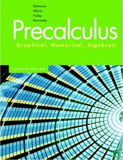 Cover of: Precalculus: Graphical, Numerical, Algebraic (7th Edition) (MathXL Tutorials on CD Series)