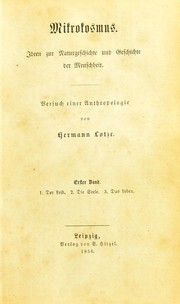 Cover of: Mikrokosmus by Hermann Lotze